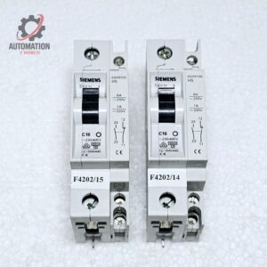 SIEMENS 5SX21 C16 CIRCUIT BREAKER W/ 5SX9100HS AUXILIARY CONTACT - LOT OF 2