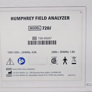 ZEISS Humphrey Campo Analizzatore Modello: 720i / Sn : 720i-50257 /