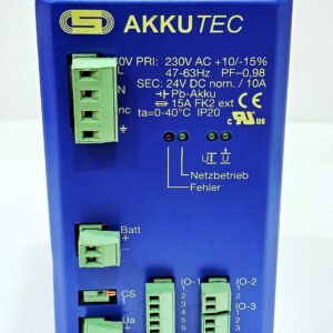 J.Schneider AKKUTEC 2410-0 Batterie Buffered Netzteil 19.8-26.8 Vdc (Neu Ope