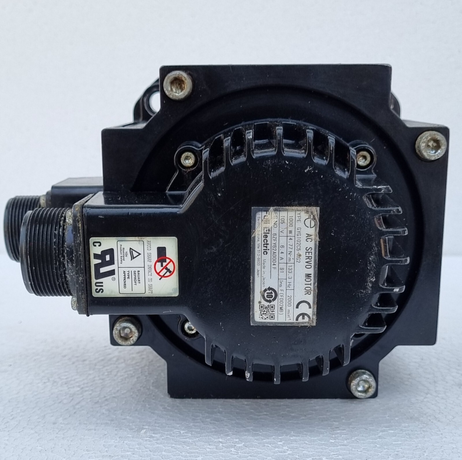 FUJI-Electric-GYG102C5-RG2-AC-SERVO-MOTOR-1kW-1333Hz-105V-64A-2-186309607941-6