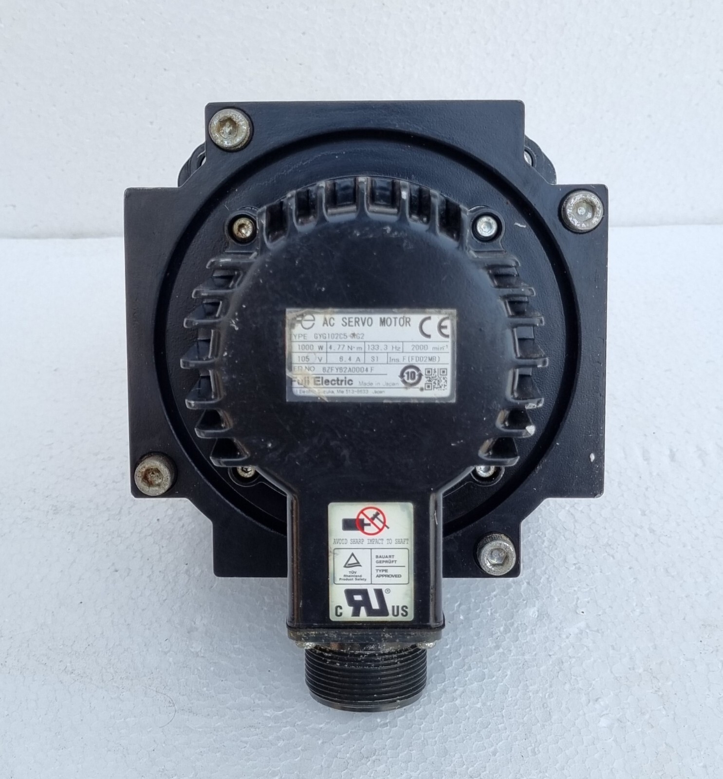 FUJI-Electric-GYG102C5-RG2-AC-SERVO-MOTOR-1kW-1333Hz-105V-64A-2-186309607941-8