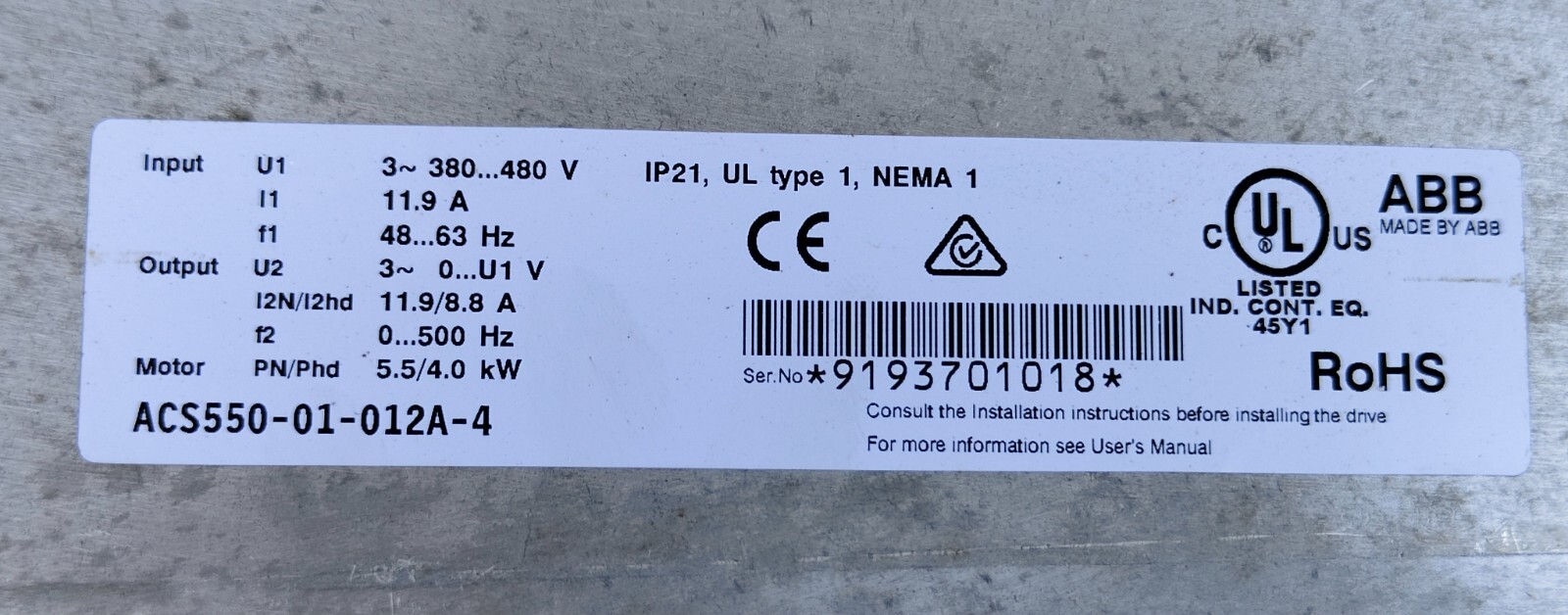 ABB-ACS550-01-012A-4-Frequency-Converter-DRIVE-4-kW-ACS55001012A4-New-Open-Box-186309606536-19