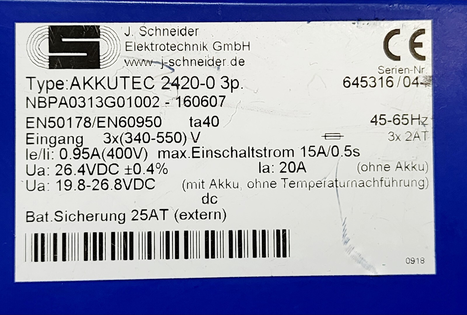 J-Schneider-AKKUTEC-2420-0-3P-NBPA0313G01002-160607-Power-Supply-340-550-V-186740743746-2